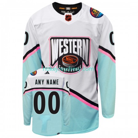 Pánské Hokejový Dres Personalizované 2023 All-Star Adidas Bílý Authentic